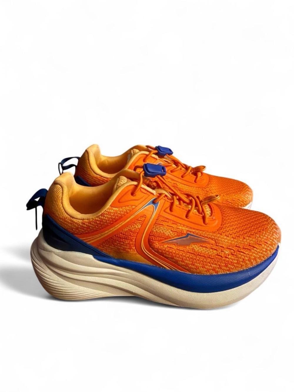 Big Kids Lightweight Running Sneakers - Orange/Blue Size 1